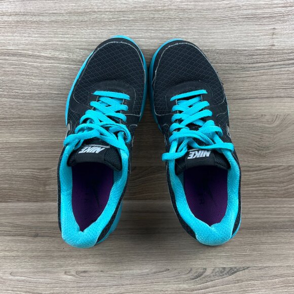 Nike Air Relentless Black Blue Running Shoe - Picture 6 of 8